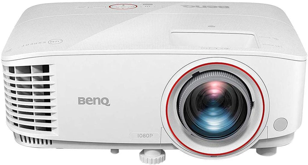 BenQ TH671ST 1080p DLP Home Theater Short Throw Projector, 3000 Lumens, Low Input Lag for Gaming, Ambient Light Sensor (Renewed)