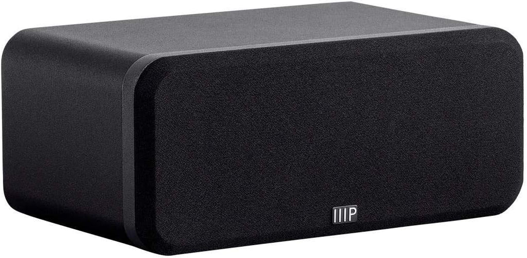 Monoprice HT-35 Premium 5.1-Channel Home Theater System - Charcoal, with Powered Subwoofer, Low Profile Speaker Grilles, Secure Mounting Option, Black (139357)