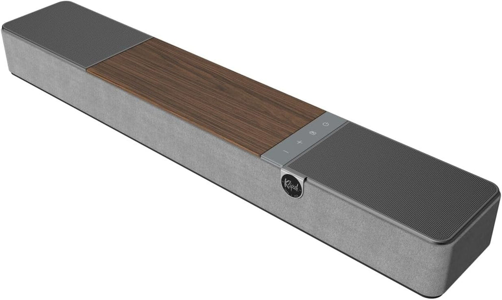 Klipsch Flexus CORE 100 2.1 Channel Powered by Onkyo Bluetooth Sound Bar with Dolby Atmos and Custom Tuned Bass - Walnut, 28" W