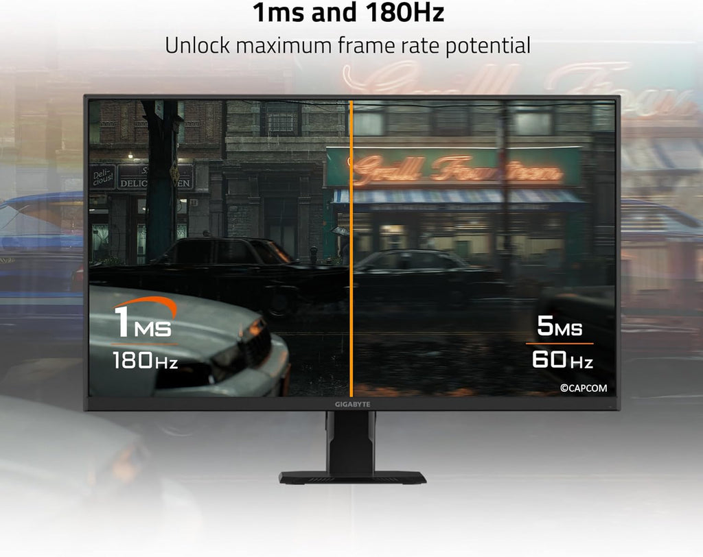 GIGABYTE - GS27QA SA - 27" IPS Gaming Monitor - QHD 2560x1440-180Hz - 1ms MPRT - AMD FreeSync - HDMI, DP - Black