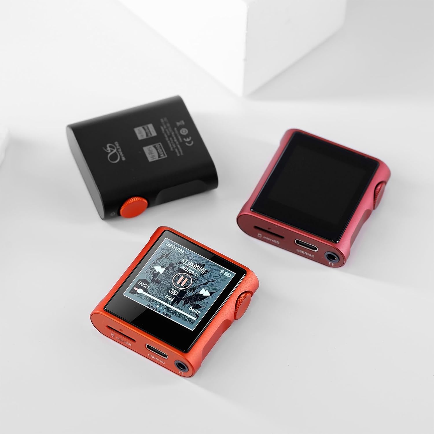 SHANLING M0 Pura Hi-Res MP3 Music Player with Bluetooth 5.0,Portable Digital Audio Player DAP Player, 2X CS43131 DAC,APP Control,LDAC/SBC/AAC,3.5mm/Type-C Jack,384kHz /32bit,250mW@32Ω,MTouch OS, Black