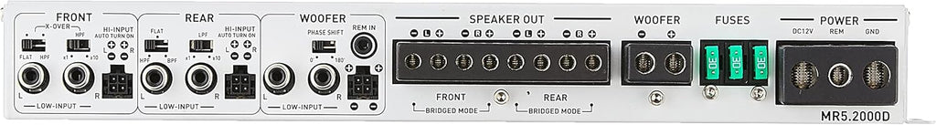 Soundstream MR5.2000D Rubicon Nano 2000W Class D 5-Channel Marine Amplifier , White