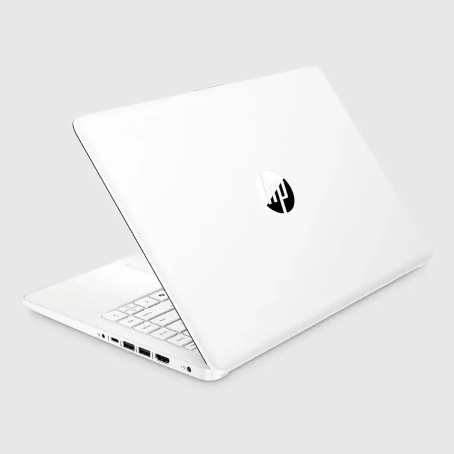 HP 14" Business Laptop, 1-Year Office 365 with Copilot AI, 16GB RAM 576GB Storage (64GB SSD+512GB SD Card), Dual-Core Intel Processor, Windows 11, PLUSERA 8-in-1 Hub Included, Snowflake White