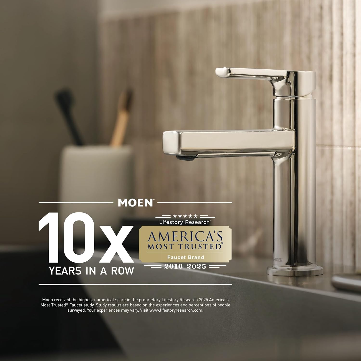 Moen Voss Brushed Nickel 3-Light Dual-Mount Bathroom Vanity Fixture with Frosted Glass, Bath Lighting Above Sink, YB5163BN