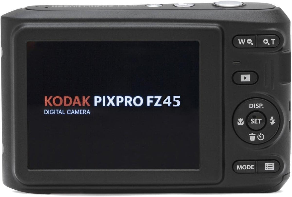Kodak PIXPRO FZ45 Friendly Zoom 16MP Full HD Digital Camera, Bundle with 32GB Memory Card and Camera Bag, Flexible Tripod, and Card Reader (Black)