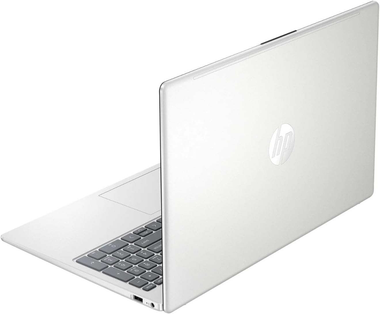 HP Laptop, 15.6-inch Full HD, AMD Ryzen 5-7520u, 8GB RAM, 512GB SSD, Windows 11, Natural Silver (Renewed)