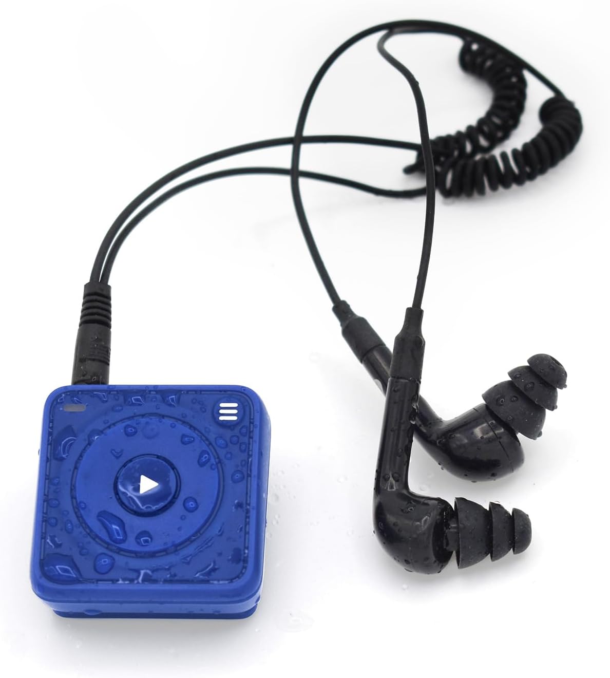 Mighty Wave Waterproof IPX7 Amazon Music Player - Includes Waterproof Wired Headphones - Perfect for Swimming with Music
