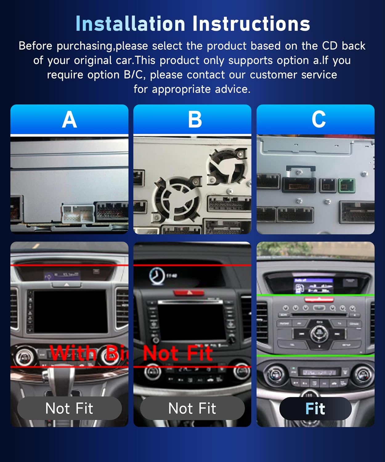 8Core4+64G Car Stereo for Honda CRV 2012-2016 Wireless CarPlay/Android Auto Android Radio with Qualcomm 9" IPS Touch Screen,BT5.1,DSP Hi-Res,GPS,SWC,Backup Camera for Honda CRV Radio