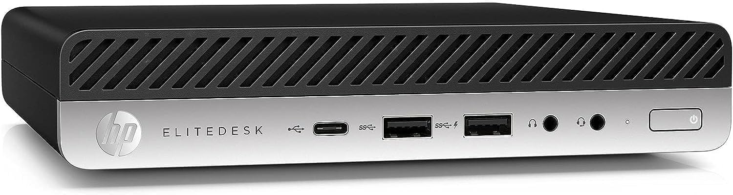 HP EliteDesk 800 G5 High-Performance Mini PC Desktop Computer, 9th Gen Intel Core i5-9500T, 32GB DDR4 RAM, 512GB SSD, Keyboard & Mouse, 4K Support, WiFi, Windows 11 Pro (Renewed)