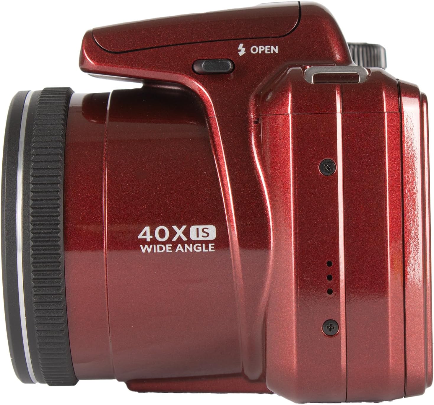 Kodak PIXPRO AZ405 Digital Camera (Red) | 20MP Sensor, 40x Optical Zoom, 24mm Wide-Angle Lens & Optical Image Stabilization | Great for Travel & Everyday Photos (AZ405RD) + 32GB Card + Bag + Cloth