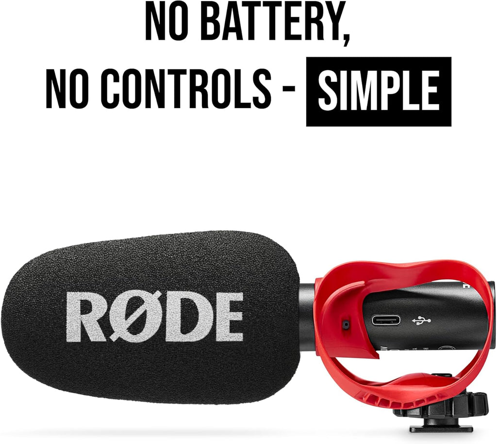 RØDE VideoMic GO II Helix | Ultra-Compact On-Camera Shotgun Microphone with Both 3.5mm and USB Outputs for Filmmaking, Content Creation, Podcasting and Video Calls (3rd Gen)