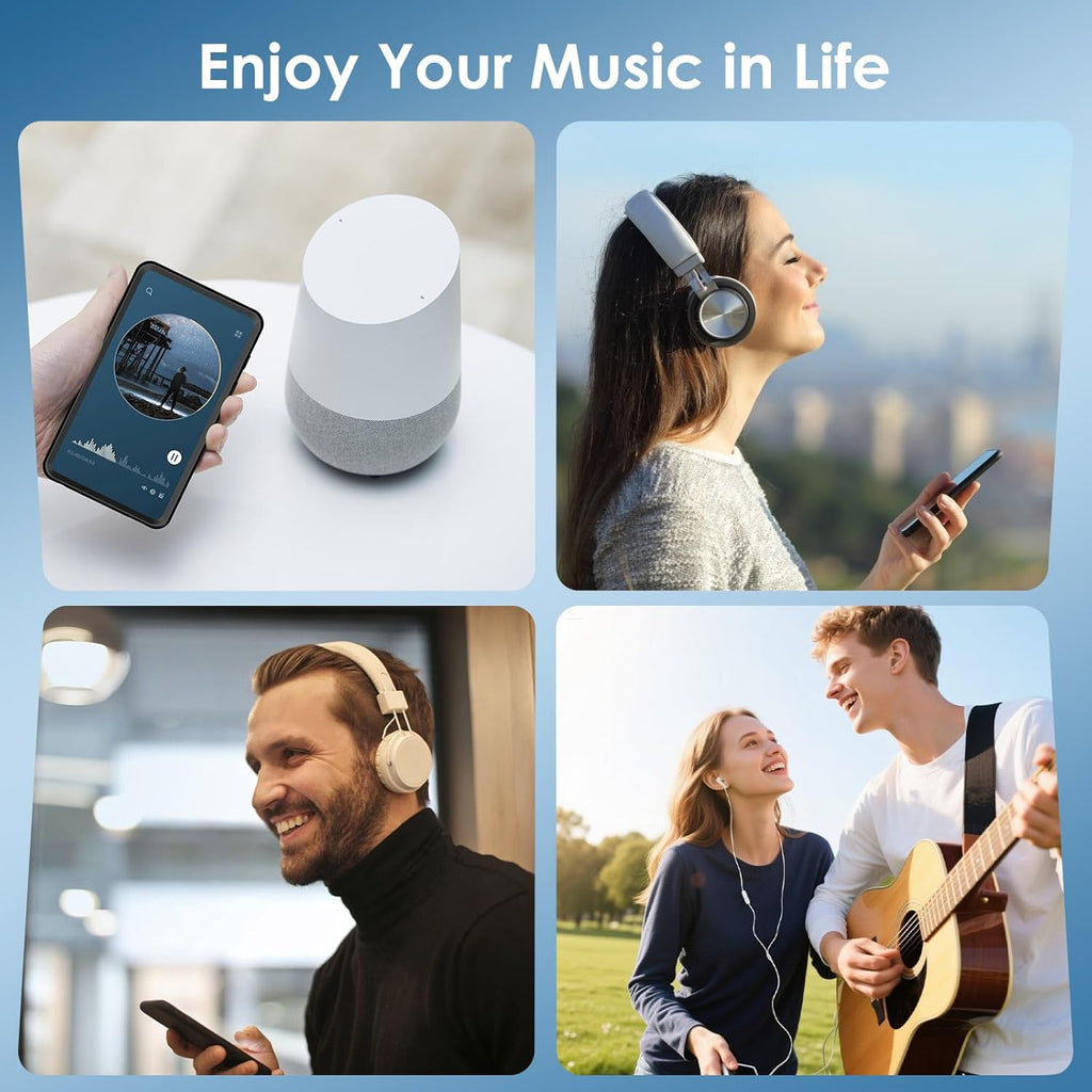 80GB Hi-Fi Smart MP3 Player with Bluetooth 5.0 and WiFi, 4 Inch Full Touch Screen IPS LCD Music Player, Built-in Speaker, Black