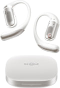 SHOKZ OpenFit Pro Open-Ear True Wireless Earbuds with Open-Ear Noise Reduction, Optimised for Dolby Atmos, Deep Bass, 50H Playtime, AI-Powered Clear Calls for Work, Sport, Bluetooth 6.1, IP55, White