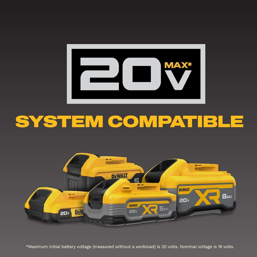 DEWALT 20V MAX Cordless Drill and Impact Driver, Power Tool Combo Kit , Includes 2 Batteries, Charger and Bag (DCK240C2)