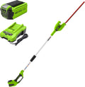 Greenworks 40V 20" Cordless Pole Hedge Trimmer, 2.0Ah Battery and Charger Included