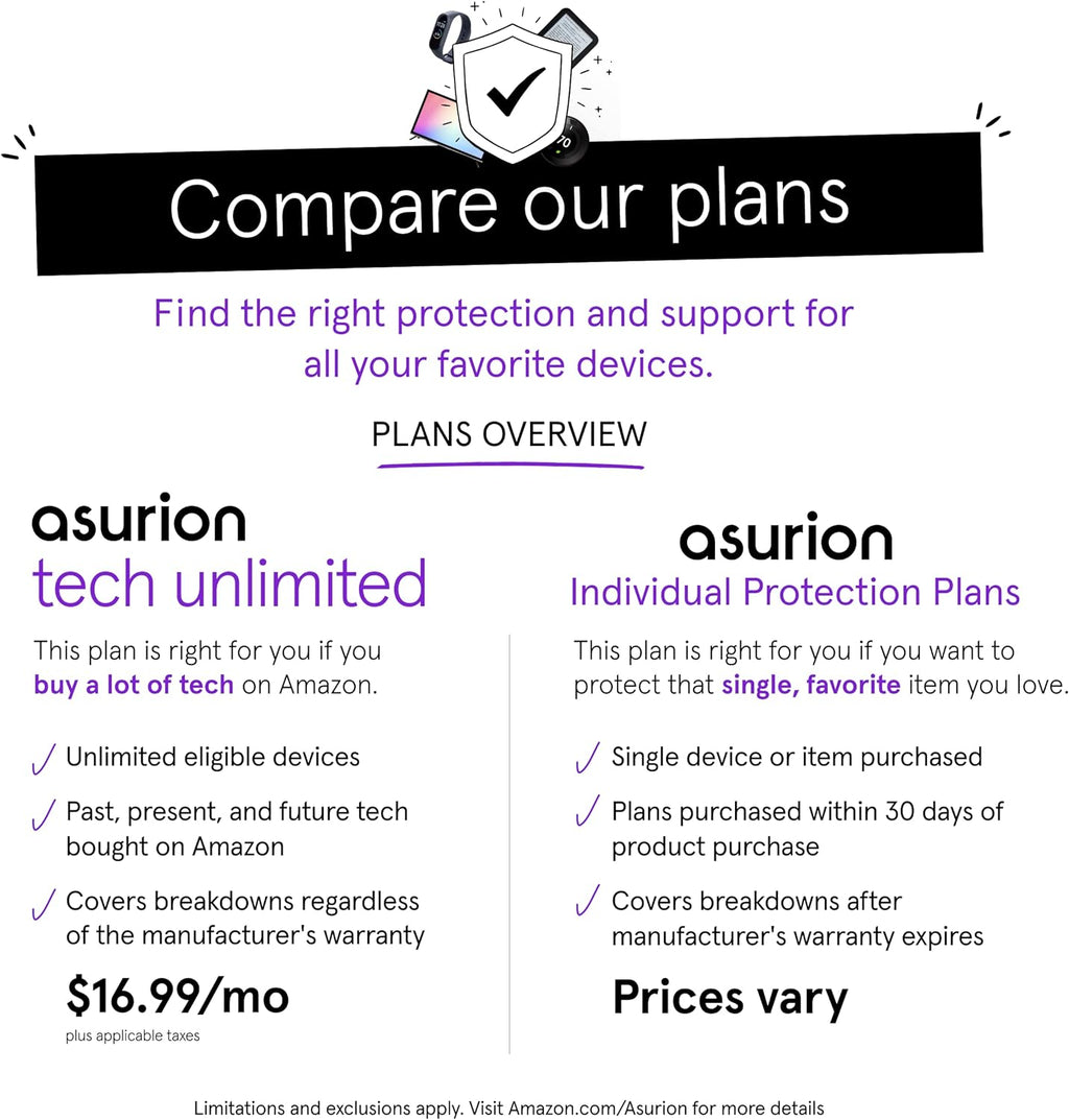 ASURION 3 Year Electronics Protection Plan ($1500 - $1999.99)