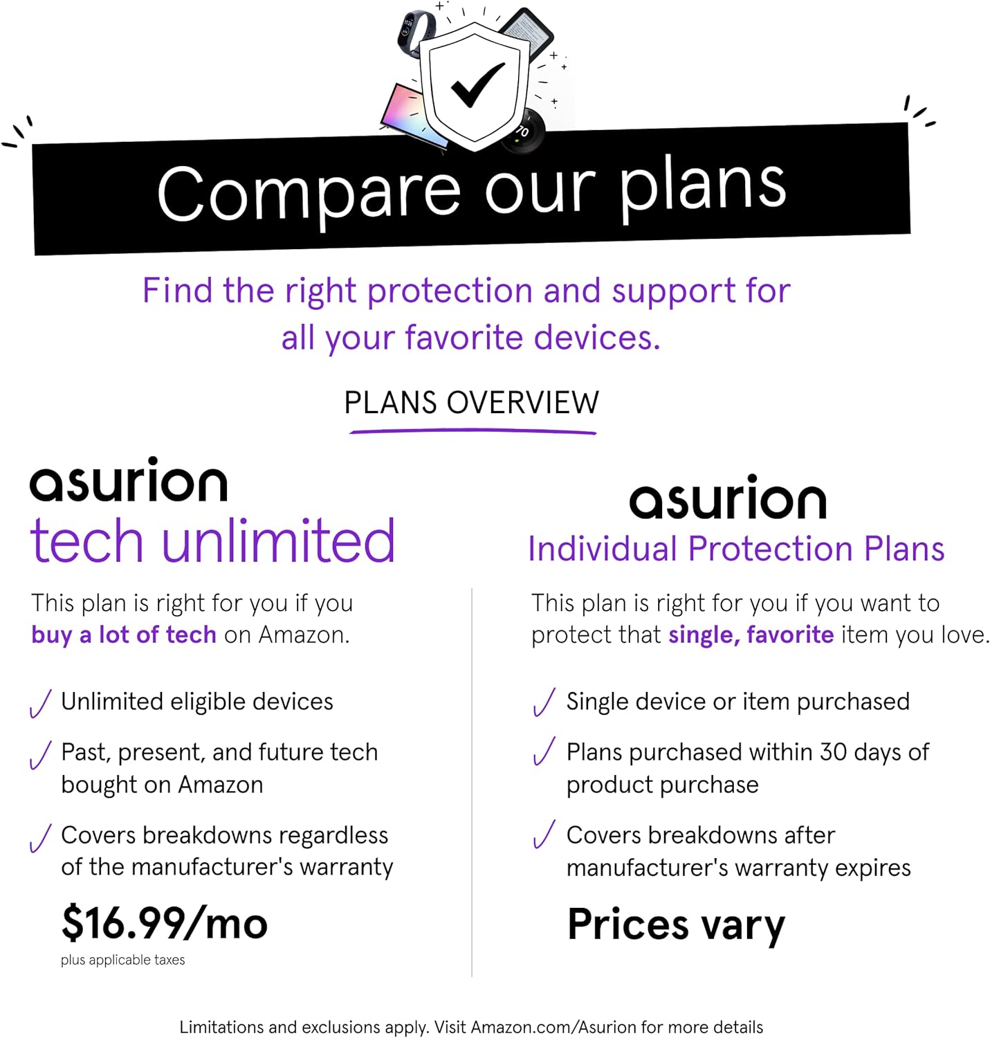 ASURION 3 Year Electronics Protection Plan ($1500 - $1999.99)