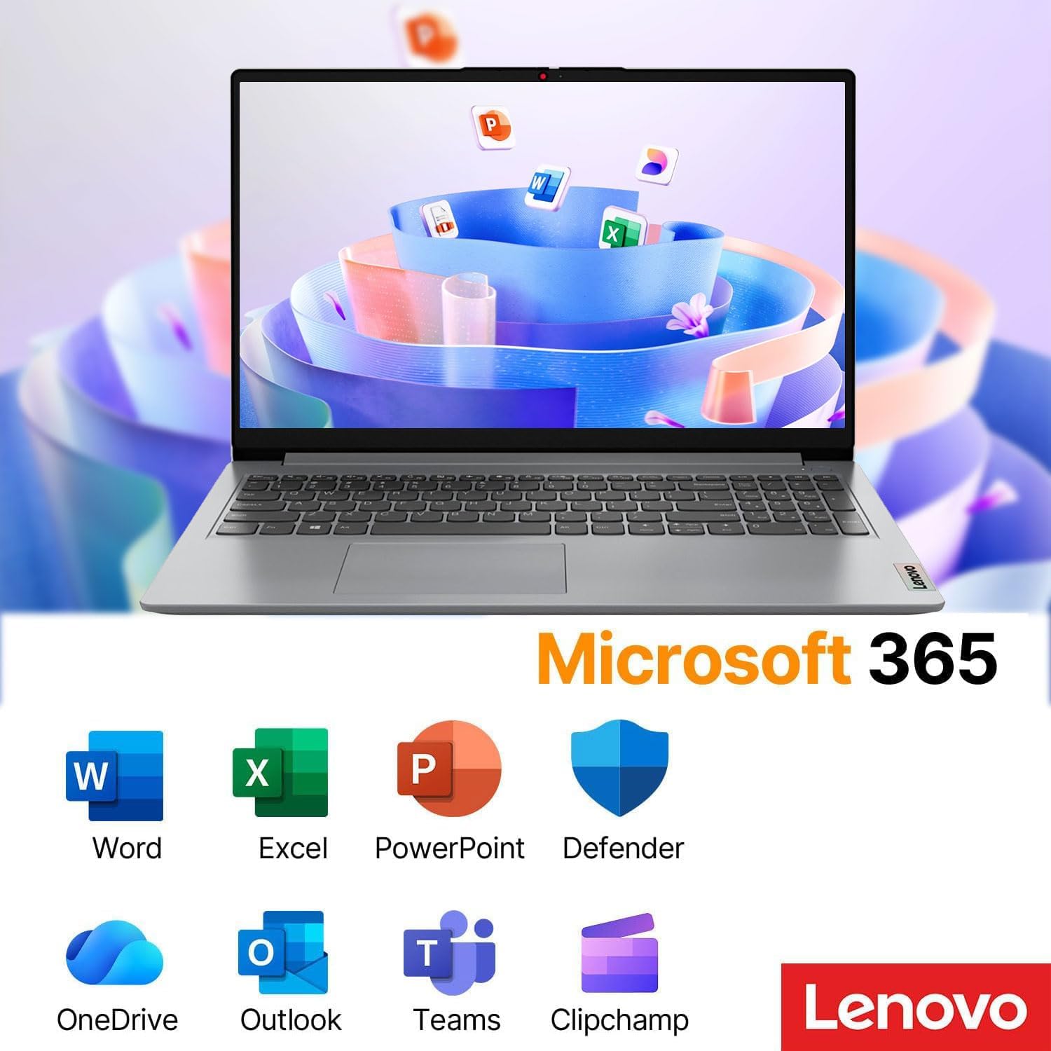 Lenovo IdeaPad 15.6" FHD Laptop for Home & Students, Intel Celeron N6000, 8GB RAM, 128GB eMMC, Up to 10-Hour Battery, Windows 11, Office 365 with 1TB Cloud, 1-Year ADP, Bundle with PCO Laptop Cooler