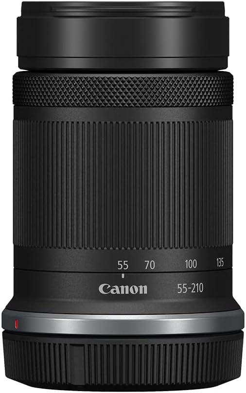 Canon RF-S55-210mm F5-7.1 is STM Telephoto Zoom Lens for Canon APS-C Mirrorless RF Mount Cameras, Compact, Lightweight, Optical Image Stabilization, Landscape, Portrait, & Travel Photos/Videos, Black