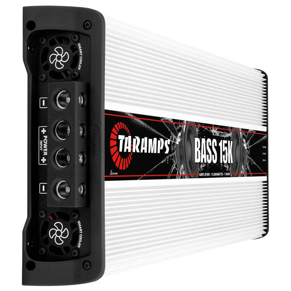 Taramps Bass 15k 1 Ohm 1 Channel 15000 Watts RMS, Mosfet Amplifier with EQ BASS, Gain Control, Class D, Monoblock Digital, Car Audio Amp, Great for Subwoofers