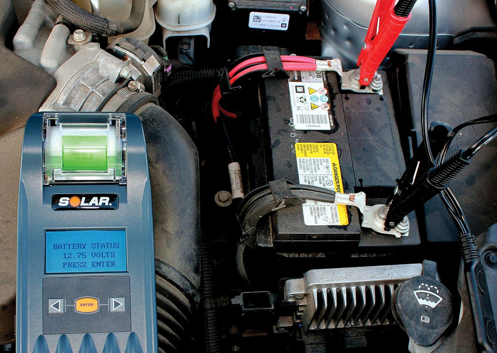 Clore Automotive SOLAR BA327 20-2000 CCA Electronic Battery and System Tester with Printer, One Size, Factory