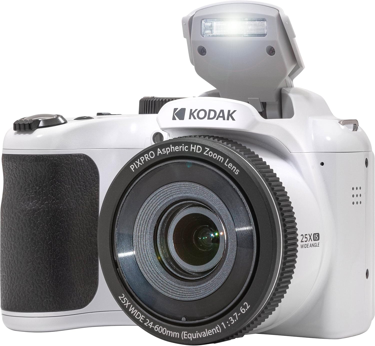 Kodak PIXPRO AZ255 Digital Camera (White), Point & Shoot Camera Case, 16GB Memory Card, USB Card Reader, Table Tripod, Accessories