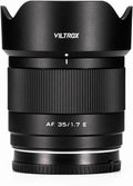 Viltrox 35mm F1.7 E, 35mm f/1.7 Lens for Sony E Mount Auto Focus Prime Lens Compatible with E-Mount Mirrorless Camera ZV-E10 II EV10 a6700 a6600 a6400 a7c ii a7rv a7iii