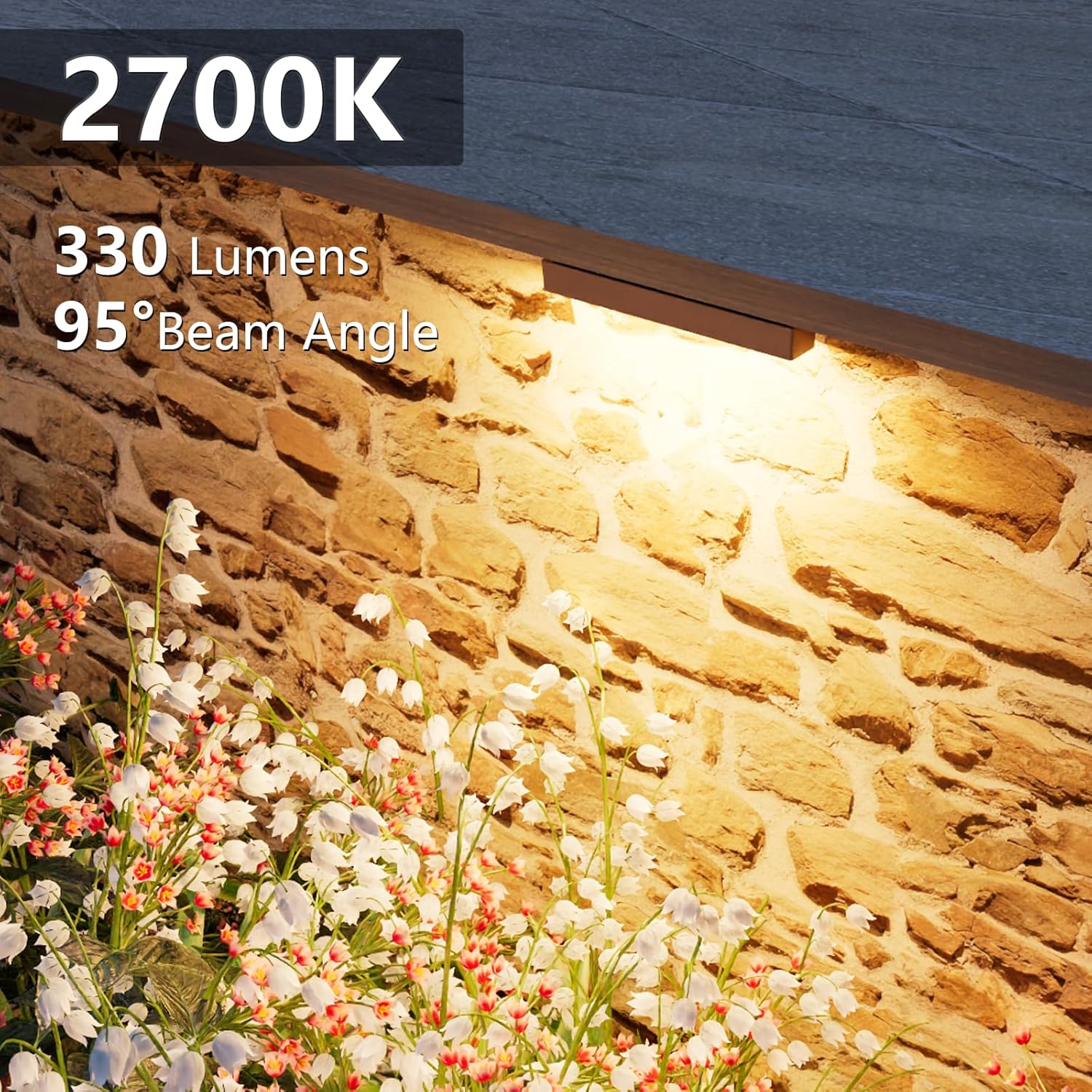 VOLISUN 12 Pack 7 Inch Retaining Wall Lights, Waterproof LED Hardscape Lighting, Cuttable Low Voltage Landscape Lighting, 12V Paver Lights, 3W Outdoor Step Lights, 2700K Soft White, ETL