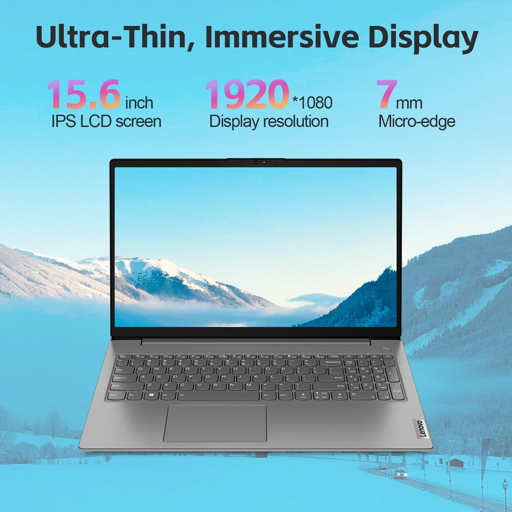 Lenovo Laptop V15 for Business (15.6" FHD Anti-Glare, Intel i7-1255U, 16GB RAM, 512GB PCIe SSD), Numeric Keypad, Type-C, Ethernet, Wi-Fi, Webcam, Military Grade, Win 11 Pro (Renewed)