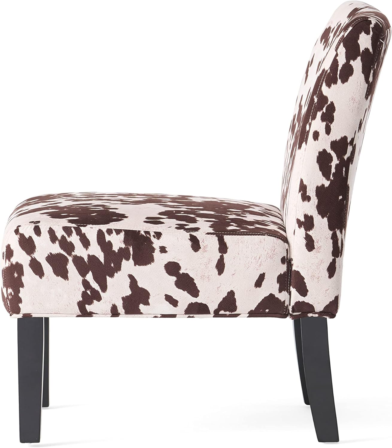 Christopher Knight Home Kassi Fabric Accent Chairs, 2-Pcs Set, Milk Cow