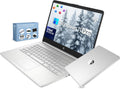 HP 14” Ultra Light Thin Laptop Computer 2026 Premium, MS Office, Copilot AI, 4-Core Intel CPU, 4GB DDR5 RAM, 628GB Storage (128GB UFS+500GB Ext), Long Battery, MarxsolAccessory, Win 11 Pro, Silver