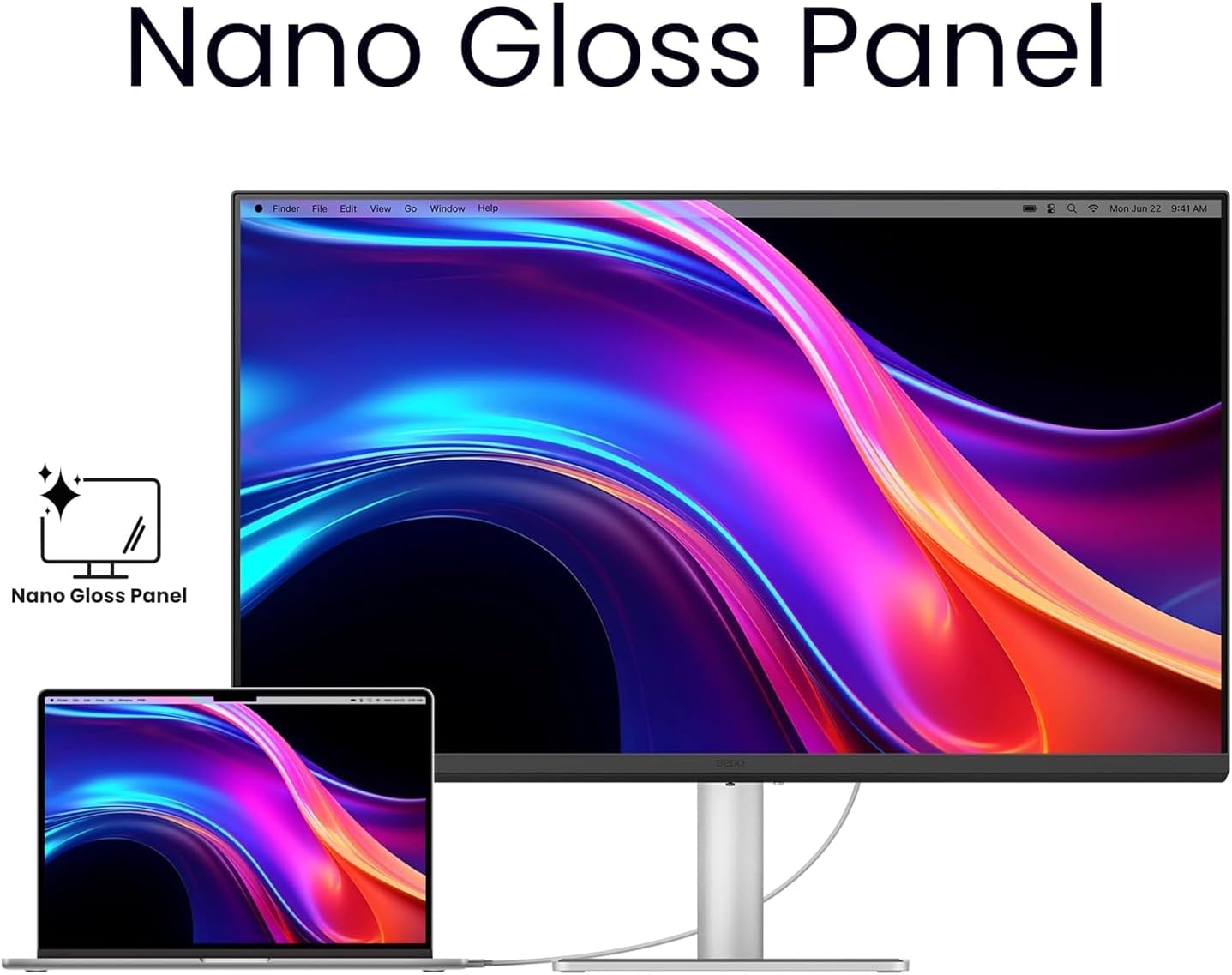 BenQ MA270UP 27” 4K 3840x2160 Monitor for MacBook® Pro/Air, Dual USB-C, 90W Power Delivery, Mac Color Match, USB Hub, Brightness & Volume Control on Mac, Height & Tilt Adjustable Stand, P3 Color Gamut