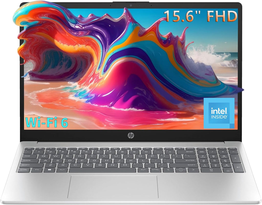HP Pavilion 15.6 Laptop Computer for Daily Work & Student Home Study, Lifetime Office 365, Intel N100, 8GB RAM, 256GB SSD, Fast Charging, Long Battery Life, Windows 11 Home