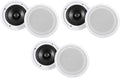 Rockville HC85 700W 8" in-Ceiling Home Theater Speakers 8 Ohm, Paintable Grills, Swivel Tweeter, Deep Bass, for Home Theater and Whole-House Audio, 6-Piece
