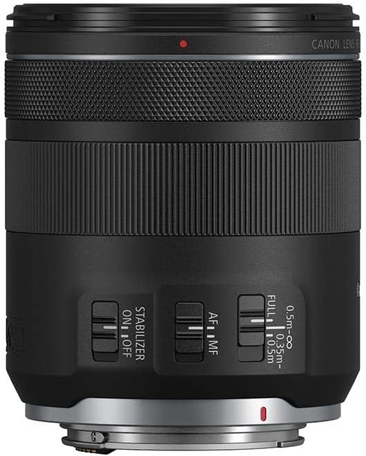 Canon RF 85mm F2 Macro is STM, Compact Medium-Telephoto Black Lens (4234C002)