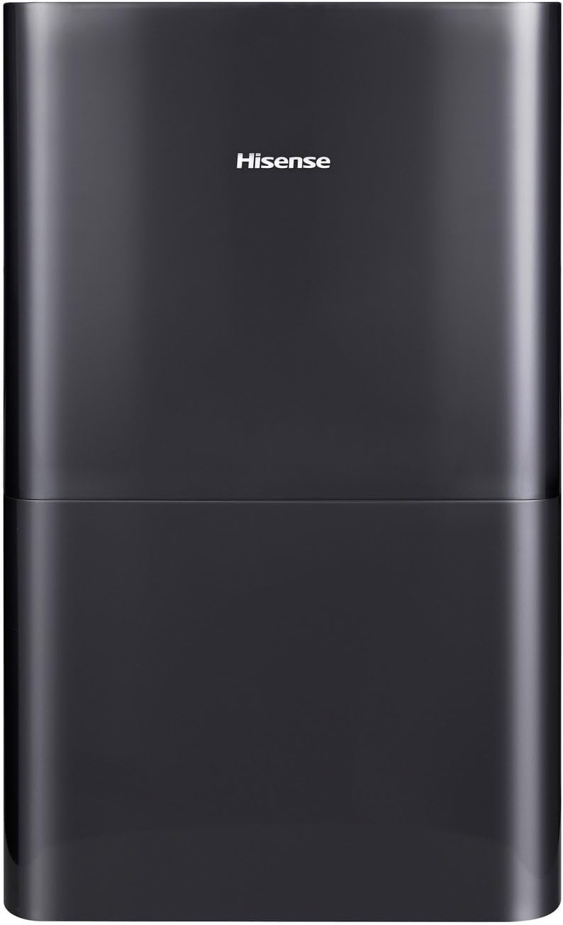 Hisense 50 Pint Portable Dehumidifier with Built-In Pump in Black, Energy Efficient Quiet Humidity Absorber for Bathroom Bedroom Garage Attic Home House Crawl Space Closet