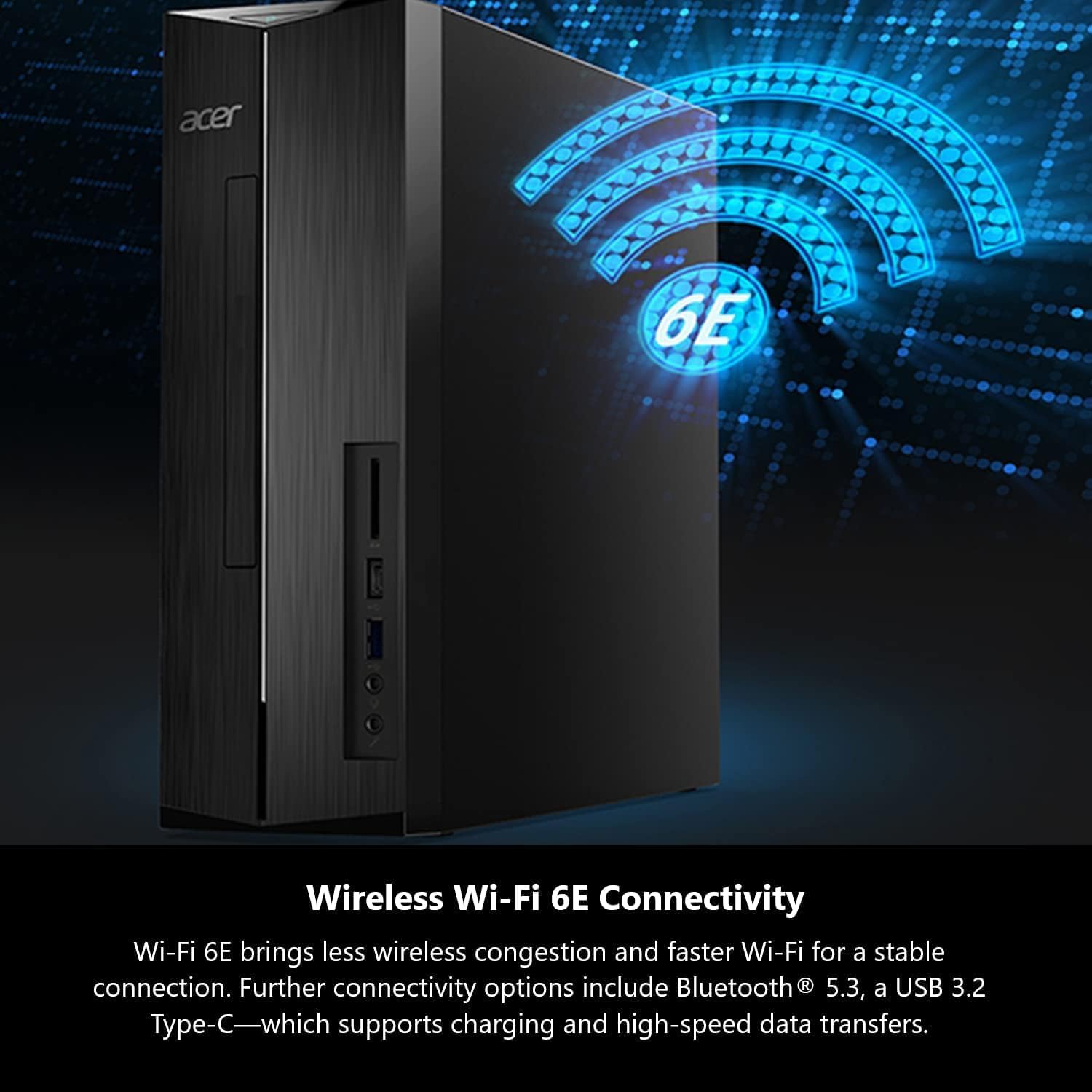 Acer 2026 Desktop Tower, Intel 14th Gen Ultra-Fast 10-Core i5 Processor, 16GB RAM, 1TB Storage HDD, Plus 512GB SSD, Wi-Fi 6, Support 4K Monitor, Wins 11, Wired KB & Mouse, Free Office 365 on The Web