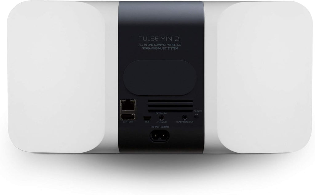 Bluesound Pulse MINI 2i Compact Wireless Multi-Room Smart Speaker with Bluetooth - White - Compatible with Alexa and Siri