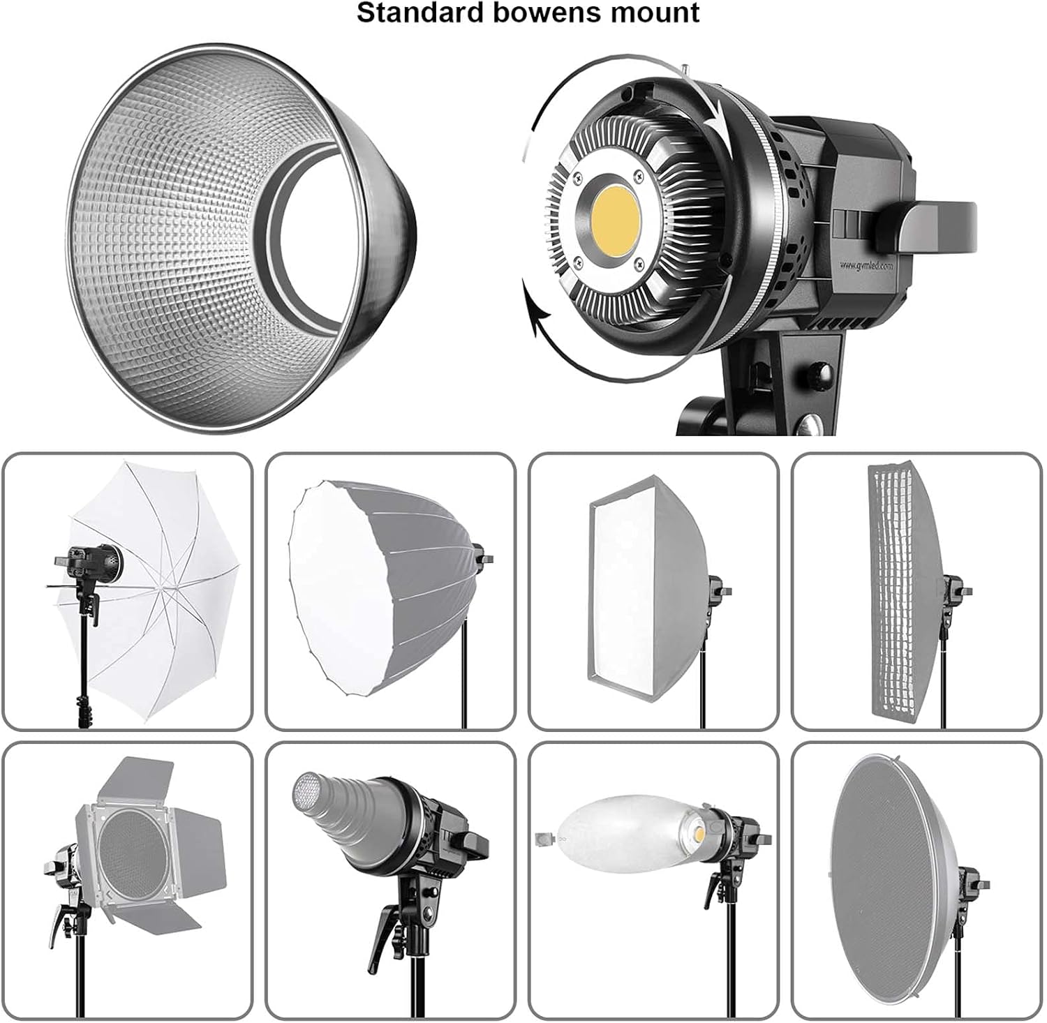 GVM 80W Softbox Lighting Kit with APP Control, Professional Studio Photography Lighting with Digital Display, LED Video Light Color Temperature 5600K and CRI 97+ for Portrait Product Fashion Shoot