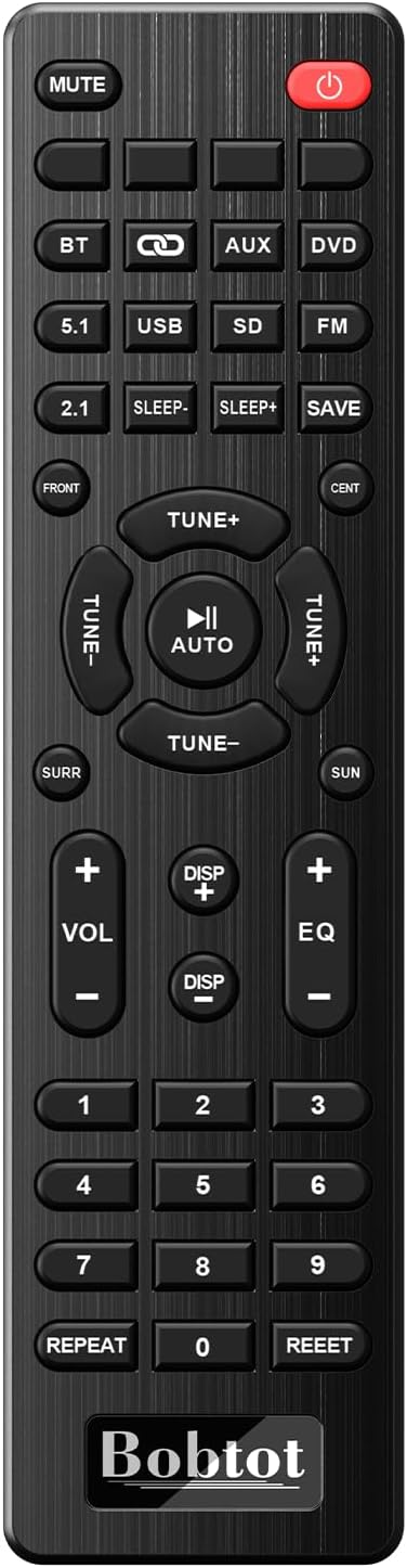 Bobtot Home Theater Systems Surround Sound System, 5.1 Wired Stereo Sound Speakers, 5.25 inch Subwoofer 600 Watts Peak Power Deep Bass Audio Stereo with FM Radio Bluetooth AUX DVD USB SD Input