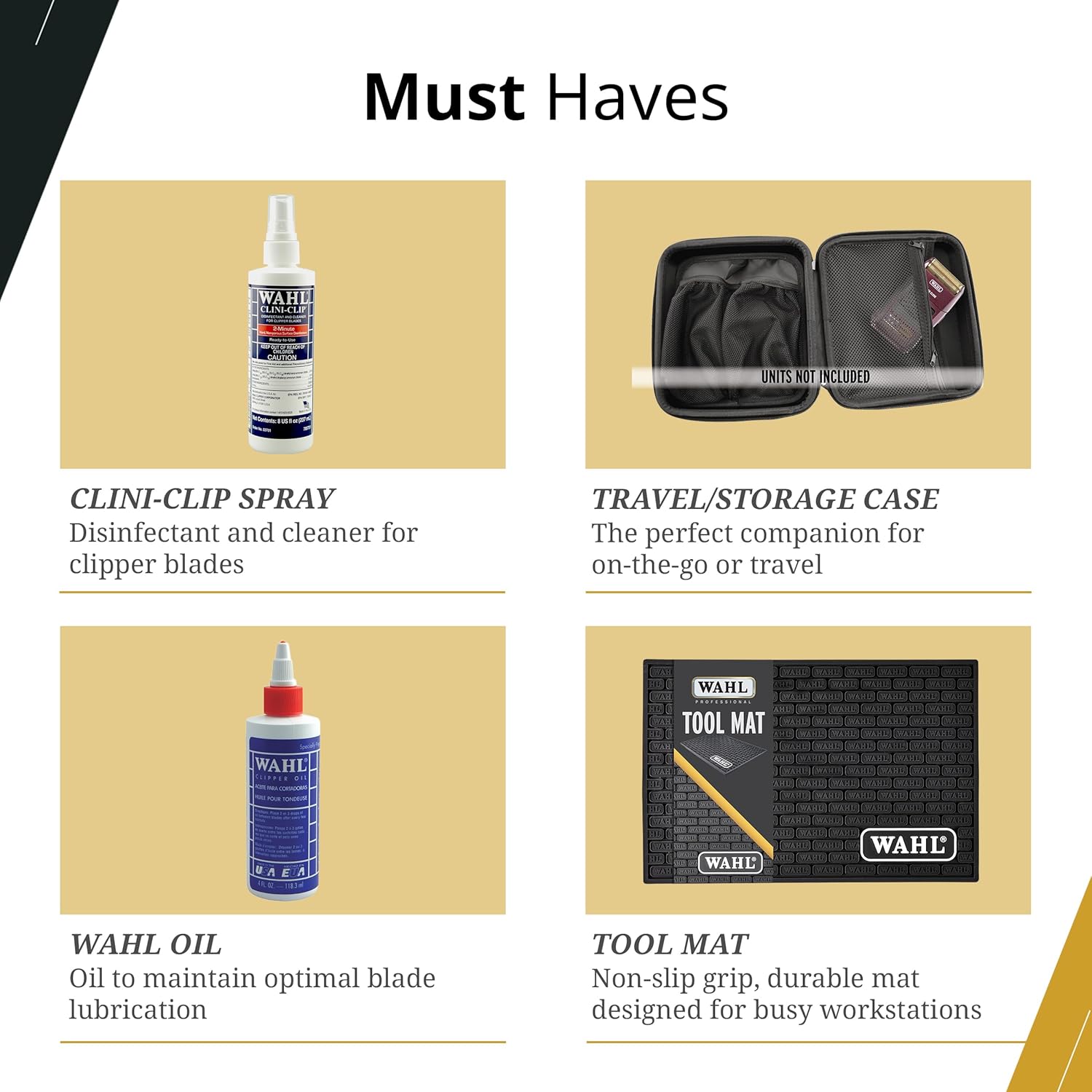Wahl Professional 5-Star Barber Combo, Corded Legend Clipper & Hero T-Blade Trimmer Set, Black/Gold Finish