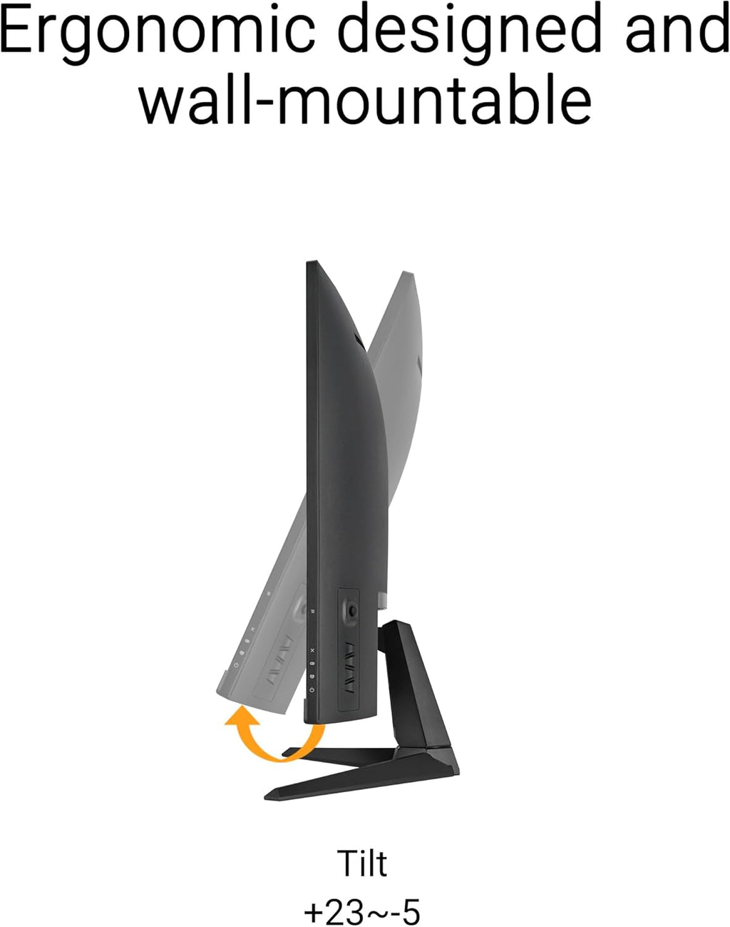 ASUS TUF Gaming Series 5 32” 1080P Curved Monitor (VG32VQM5AZ) - Full HD, 1500R, 240Hz, 0.5ms, Extreme Low Motion Blur Sync, FreeSync Premium, 120% sRGB, DisplayWidget, 3 yr Warranty