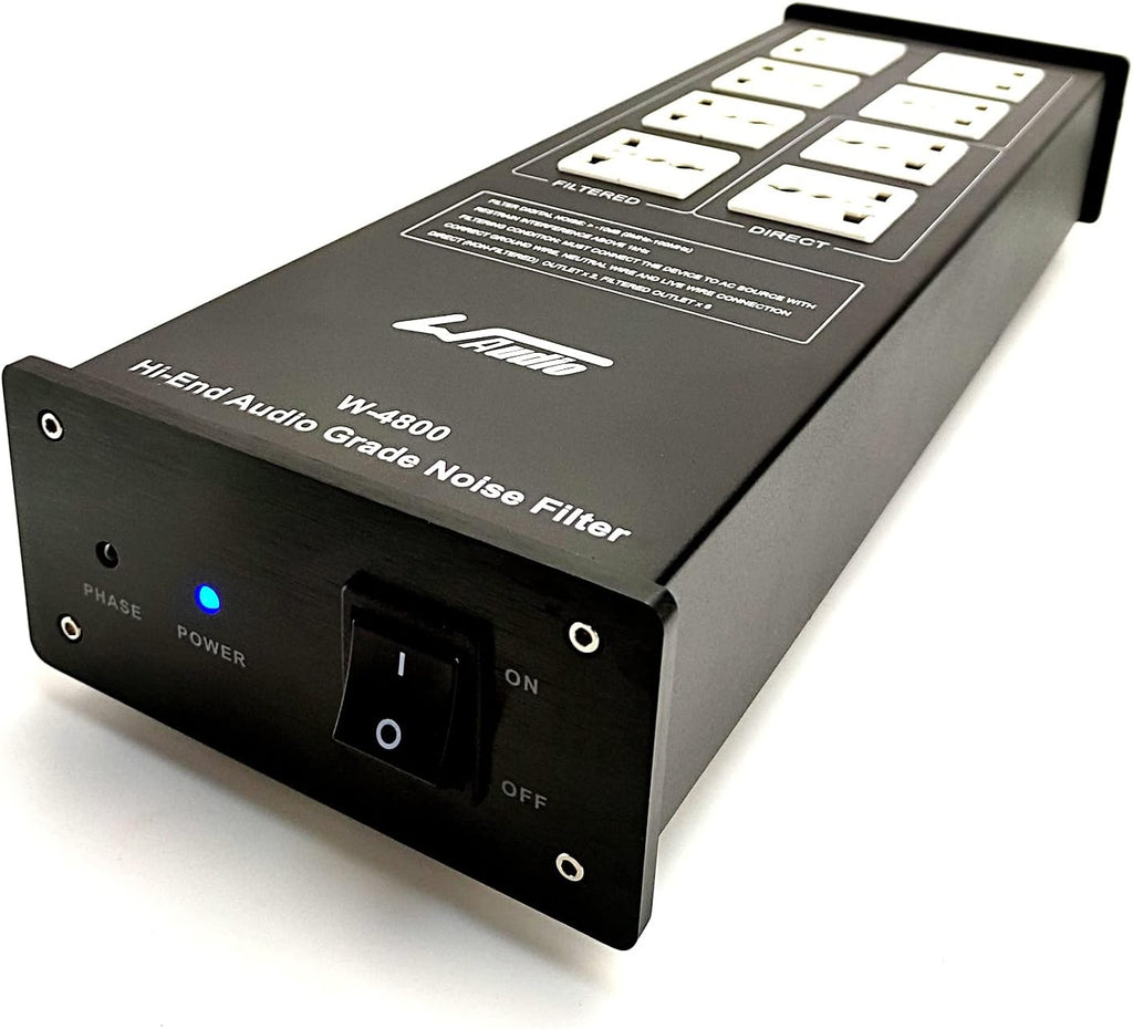 WAudio AC Noise Power Filter - Line Conditioner Power Purifier Surge Protector with Universal Outlets