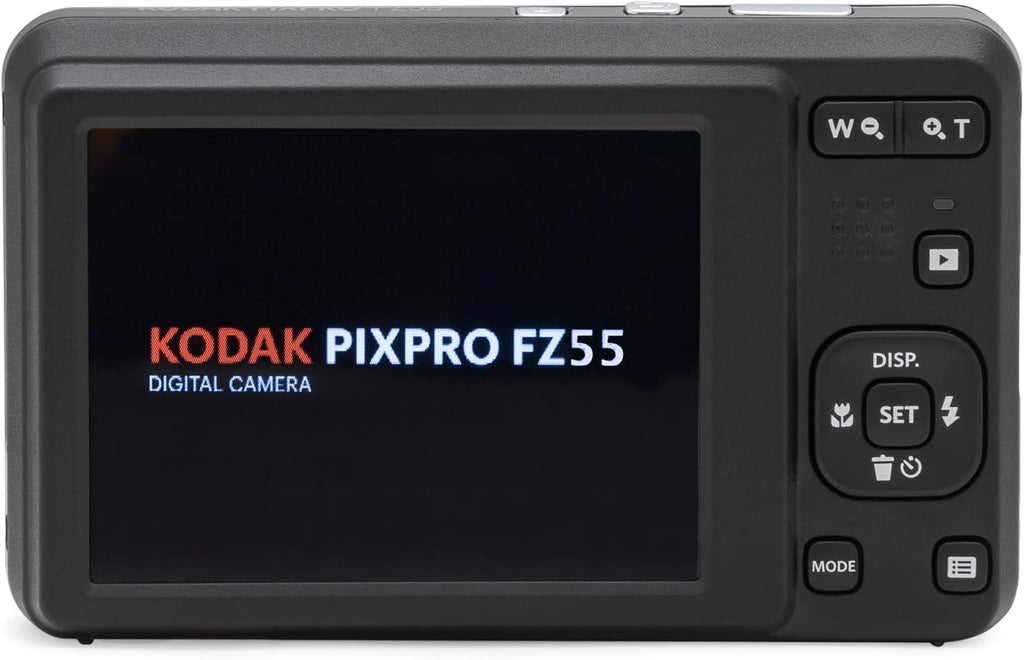 Kodak PIXPRO FZ55 Digital Camera, Black Bundle with Lexar 32GB High-Performance 800x UHS-I SDHC Memory Card + Deco Photo Point and Shoot Field Bag Camera Case