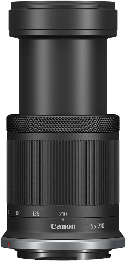 Canon RF-S55-210mm F5-7.1 is STM Telephoto Zoom Lens for Canon APS-C Mirrorless RF Mount Cameras, Compact, Lightweight, Optical Image Stabilization, Landscape, Portrait, & Travel Photos/Videos, Black