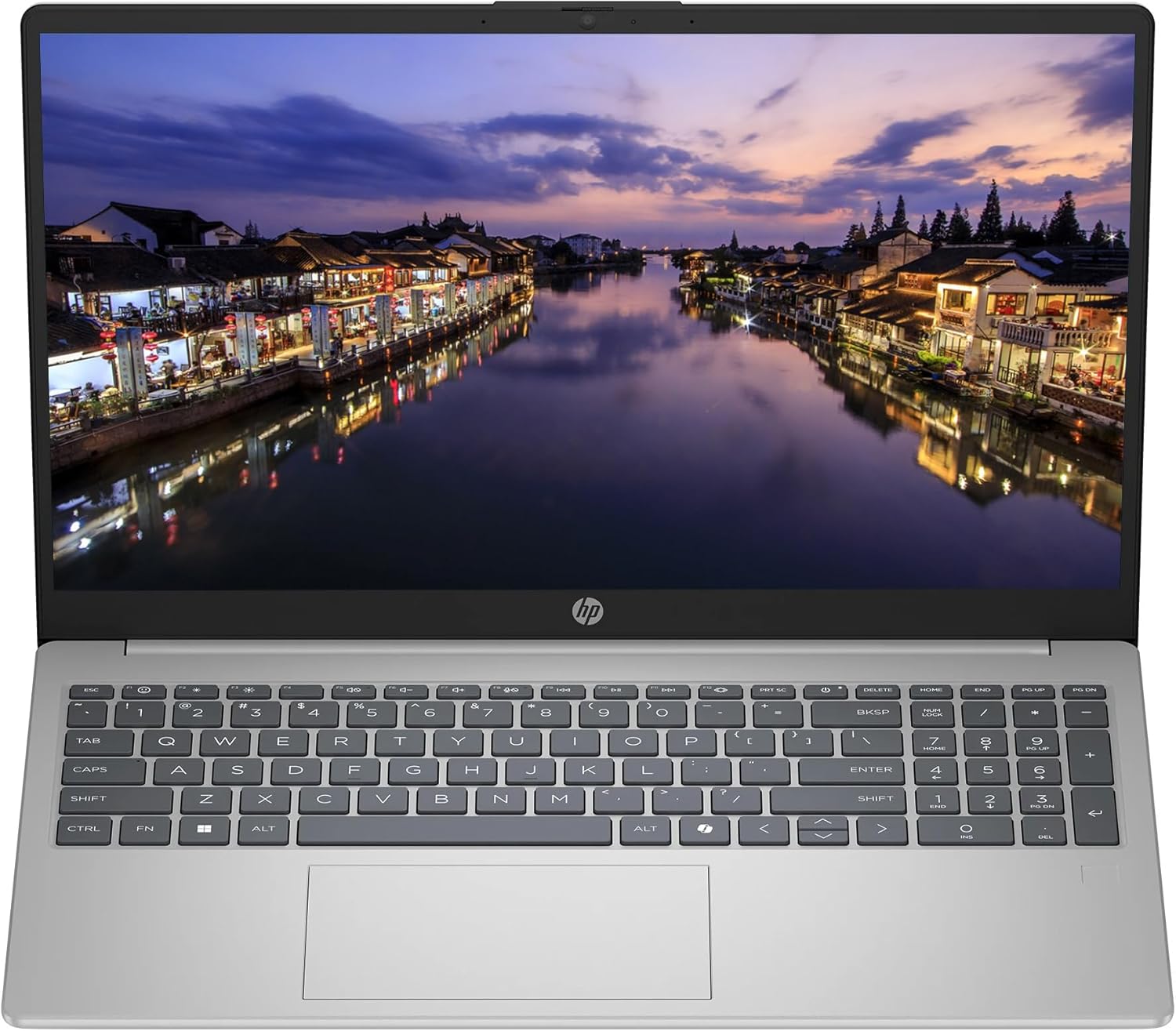 HP 15.6" Business Laptop Computer, Intel Core i5-1334U(10-Core), 16GB RAM 512GB Storage (256GB SSD+256GB Docking Station), Windows 11, Fingerprint Reader, Backlit Keyboard, SageNova Earphones, Silver