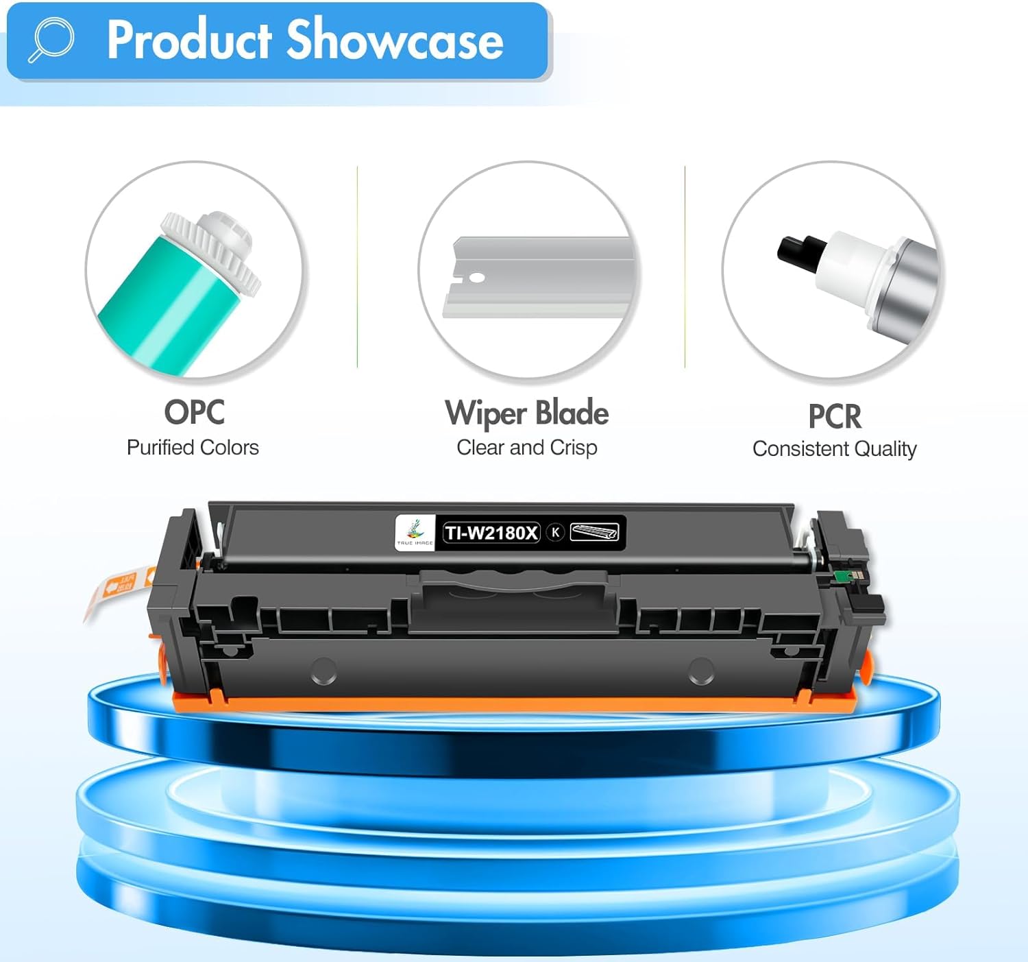 218X Toner Cartridges 4 Pack 218A 3301sdw 3301fdw 3301 Compatible Replacement for HP 218 Color LaserJet Pro MFP 3301fdw 3301cdw 3201dw 3201 Printer High Yield Ink Set W2180X with Chip (B/C/Y/M)