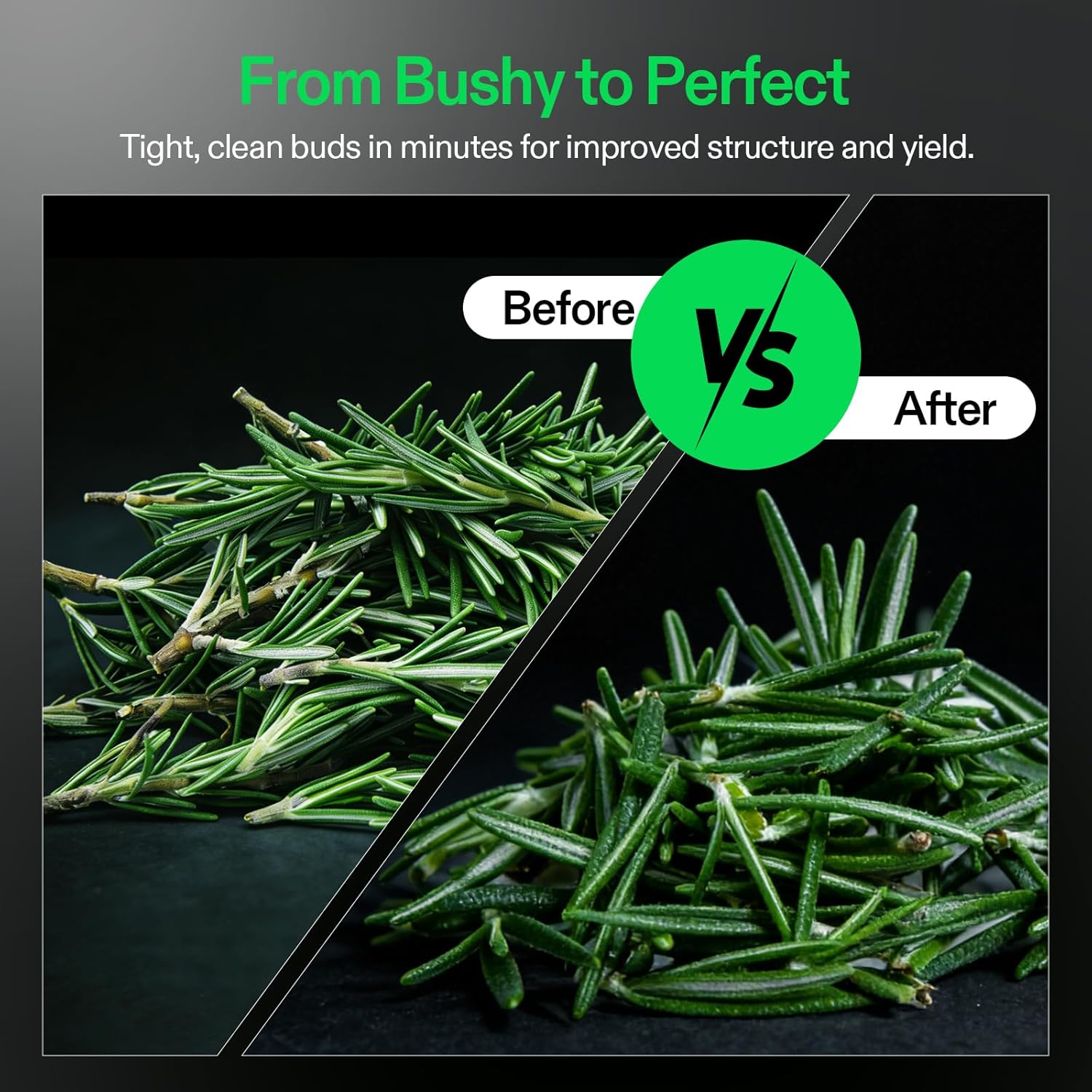VIVOSUN 19 inch Bud Leaf Bowl Trimmer with Clear Visibility Dome, Sharp Stainless Steel Blades for Spin Cut, Solid Metal Gear Box, and Hand Pruner (Upgraded Version)