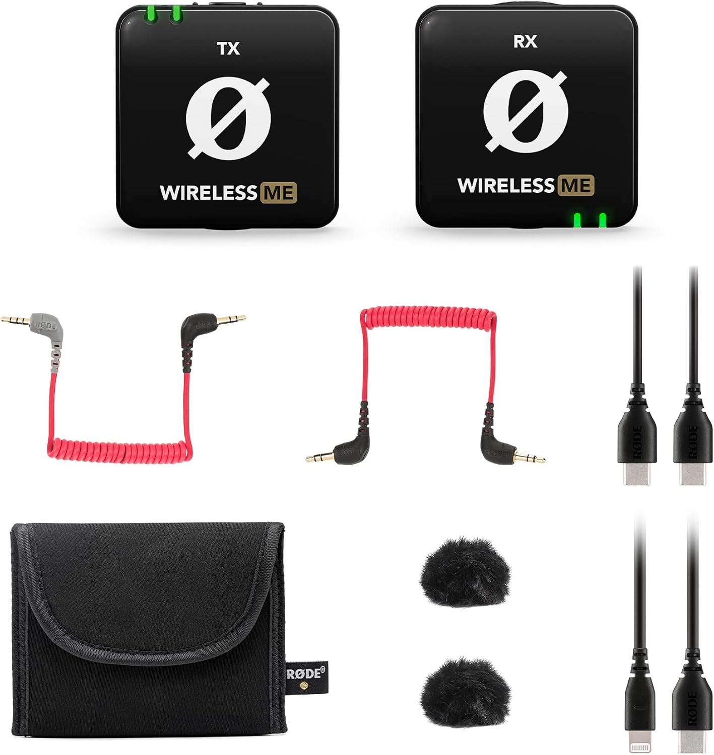 RØDE Wireless ME Ultra-compact Wireless Microphone System with Built-in Microphones, GainAssist Technology and 100m Range for Filmmaking, Interviews and Content Creation, Wireless ME
