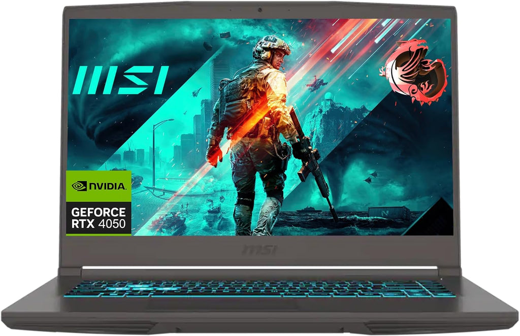 msi 15.6" Thin A15 Gaming Laptop, 8GB DDR5, 512GB SSD, Full HD Display, NVIDIA GeForce RTX 4050, AMD Ryzen 5 7535HS, Wi-Fi 6, Backlit Keyboard, Webcam, Bluetooth, Windows 11, Black
